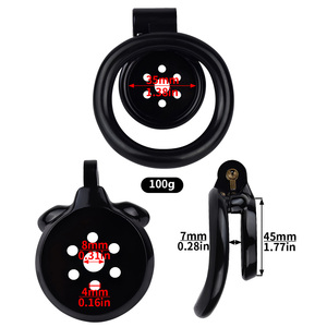 <span class=keywords><strong>Amazon</strong></span> Meilleur bondage <span class=keywords><strong>de</strong></span> pénis SM Cages négatives Cages <span class=keywords><strong>de</strong></span> chasteté masculine en plastique Dispositif <span class=keywords><strong>de</strong></span> chasteté noir verrouillé <span class=keywords><strong>Cage</strong></span> Sissy avec 4 anneaux péniens - Product Image 5