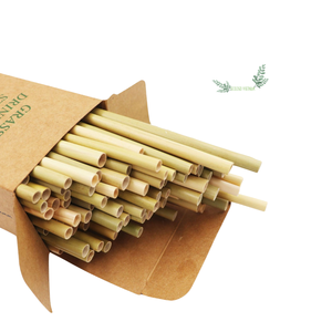Pailles en herbe verte écologiques jetables pour les fêtes et les événements, pailles de fête en herbe verte du Vietnam - Product Image 1