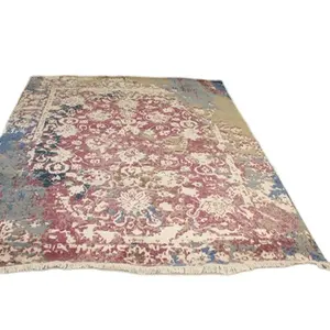 Traditional Oriental Polyester Hand Knotted Woolen Carpet indo Nepali woolen carpets for large living room