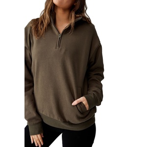 Sweat-shirts pour femmes 2025, personnalisés, respirants, écologiques, de haute qualité, imprimés ODM, col brodé, vente chaude - Product Image 2