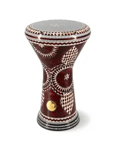 Gawharet El Fan 22cm Clásico Darbuka Doumbek - Tambor de Percusión Egipcio con Incrustaciones de Perlas - Product Image 1