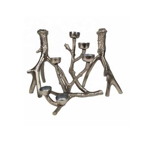 Bois de cerf verre fonte d'aluminium bougeoir lourd solide fonte d'aluminium modernisme bougeoir décoration bougeoir pour la maison - Product Image 2