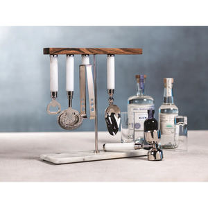 Stainless Steel <b>Bar</b> <b>Tool</b> Set With Ornate Handles And Hangers - Product Image 2