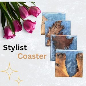Durable and Stylish Wood <b>Epoxy</b> <b>Table</b> Coaster High Quality Mats & Pads for <b>Table</b> Protection Very Low Price - Product Image 1