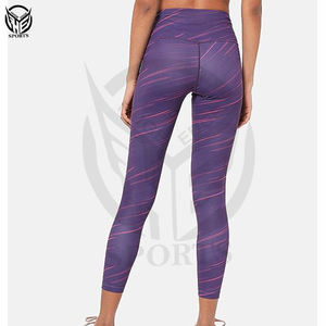 Pantalons de yoga taille haute pour femmes, leggings de sport avec logo personnalisé, leggings grande taille en gros, leggings légers à séchage rapide - Product Image 2
