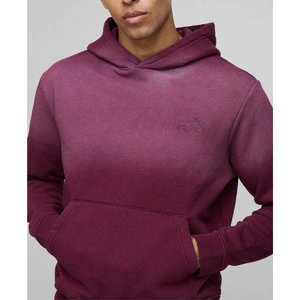 Sweat à capuche vintage surdimensionné pour homme, de haute qualité, personnalisé, avec logo brodé/étiquette privée, finition délavée à l'acide - Product Image 1