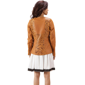 Latest Arrival Women's Winter Jacket Eco-Friendly Windproof Breathable Canvas Leather Zipper Casual Finished Adult Size Plain - Product Image 4