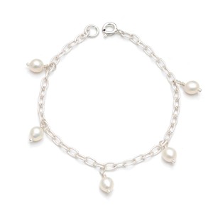 8mm 10mm Naturel Blanc Crème Véritable Perle De Riz D'eau Douce Pierre Perles Bracelet Bijoux En Argent Sterling 925 Dernière Conception Alibaba - Product Image 1