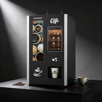 TCN Vente en gros Bureau entièrement automatique Petit distributeur automatique de café à pièces Carte de paiement Écran tactile pour les entreprises