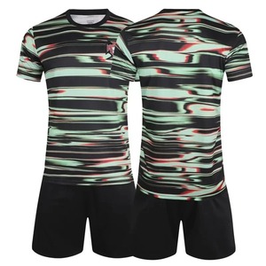 ชุดฟุตบอลฝึกซ้อมผู้ชายของโปรตุเกส ชุดฟุตบอลแห้งเร็ว ชุดกีฬาฤดูร้อน แขนสั้น ไซส์ใหญ่ รุ่นใหม่ ผลิตในจีน - Product Image 2