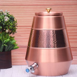 Half Hammered Design Pure Copper <b>Water</b> Dispenser For Home Hotel Office Restaurant in Wholesale Price - Product Image 6