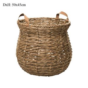 ตะกร้าผักตบชวาแบบพับได้อเนกประสงค์พับได้เป็นมิตรต่อสิ่งแวดล้อมของตกแต่งบ้าน - Product Image 2