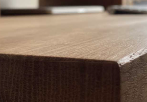 โต๊ะทำงานไม้จริงรูปทรงโค้งมน (แบบเรียว) - Product Image 3