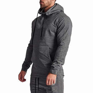 Sudadera con capucha de forro polar de media cremallera para hombre, a la moda, de alta calidad, 100% algodón, para invierno, con diseño de logotipo, bolsillo, antiencogimiento, tallas grandes - Product Image 2