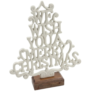 Black Wooden <b>Tree</b> Sculpture Home Tabletop Decor Figurine With Natural Wood Base Modern <b>Christmas</b> Decoration Ornament For Festive - Product Image 6