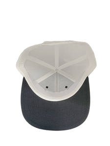 Sombreros de camionero 112 de 6 paneles de carbón/blanco de alta calidad, Gorras de malla, Color y logotipo personalizados en blanco para sombreros de marca - Product Image 6