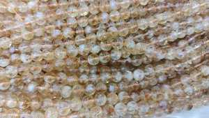 Cuentas de citrino naturales de calidad AAA, cuentas redondas de piedras preciosas genuinas, cuentas de cristal de citrino pulido, 6mm, 8mm, 10mm - Product Image 3