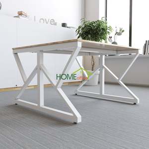 SFBVP005-Industrial Design 2-Person <b>Office</b> <b>Table</b> with K Foot 1200x1200x750mm - Product Image 3