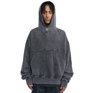 Sweat à capuche d'hiver personnalisé imprimé et brodé, protection contre le froid, poignets et ourlet côtelés confortables, 100% coton polaire, superposition - Product Image 1