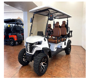 Carrito de golf eléctrico de 6 asientos con motor de batería de 72v Nuevo diseño para carrito de golf eléctrico de Turismo de Club - Product Image 1