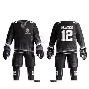Meilleure vente au prix d'usine uniforme de hockey sur glace en vrac doux au toucher uniforme de hockey sur glace pour unisexe - Product Image 1
