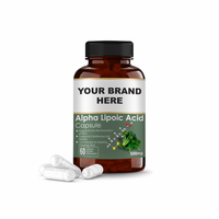Capsules d'acide alpha-lipoïque pur et naturel | Supplément de santé naturel | Suppléments pour adultes |