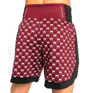 Short de boxe Venom - Mehroon/Burgundy pour combats intenses et short de combat MMA Victory pour les États-Unis - Product Image 2