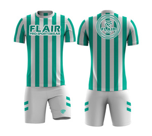 Custom Adult Soccer Jersey Best Quality 100% Polyester Lightweight <b>Waterproof</b> Comfortable Breathable Short Front Top Sets Name - Product Image 3