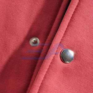 Blouson universitaire homme de haute qualité, dernière conception, respirant, écologique, coupe oversize, col montant, logo frontal, en coton et laine - Product Image 4