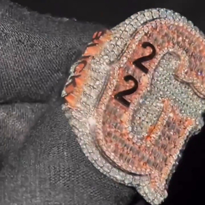 Anillo de hombre de Plata de Ley 925 de alta calidad, oro de 14 quilates personalizado VVS Moissanite Pop estilo Hip Hop, joyería fina para bodas y fiestas - Product Image 5