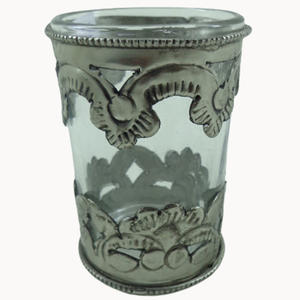 Porte-bougie rond votif antique rouge de luxe porte-bougie décoratif de conception intérieure pour offrir des accents de table - Product Image 2