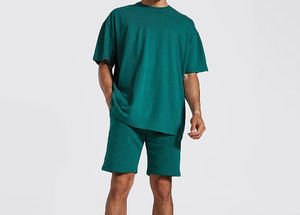 Ensemble short de qualité supérieure pour hommes Tissu respirant Vêtements d'été Vente en gros Ensemble d'été unisexe coupe ajustée - Product Image 4