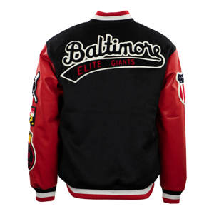 Veste universitaire de haute qualité pour hommes, corps en laine confortable et chaud avec manches en cuir pour l'automne, le printemps et l'hiver - Product Image 4