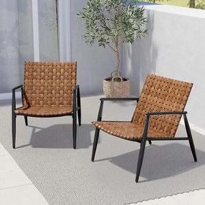 En çok satan Modern açık bahçe Villa su geçirmez ve güneş geçirmez Rattan açık masa ve sandalye seti - Product Image 4