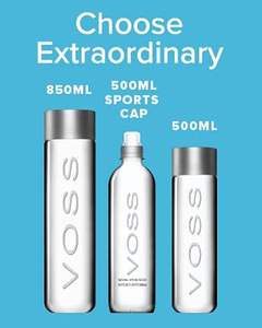 Voss Lot de 12 caisses d'eau potable en bouteille PET recyclée 100% eau de source goût naturel - Product Image 4