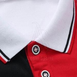 Polo à coupe classique pour hommes, décontracté, fabriqué sur mesure avec tissu tricoté à motif solide, service OEM pour les commandes en gros disponibles - Product Image 3