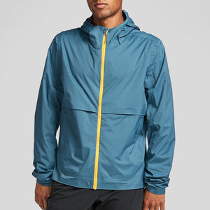 Veste coupe-vent de sport personnalisée en pierre, veste coupe-vent en nylon imperméable réfléchissante légère pour hommes, veste coupe-vent OEM - Product Image 6