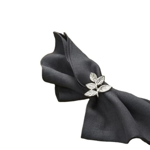 Dernière décoration de table Serviette en or Anneau de serviette en fil de fer Porte-serviettes en tissu pour Noël Anneau de tissu décoratif - Product Image 2