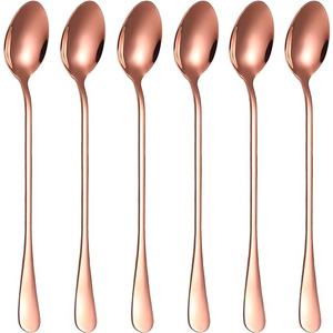 Juego de Cubiertos de Servir Ecológicos de Estilo Clásico Chapados en Oro Rosa, Duraderos y Resistentes al Óxido para Comer Todos los Días y Ocasiones Especiales - Product Image 1