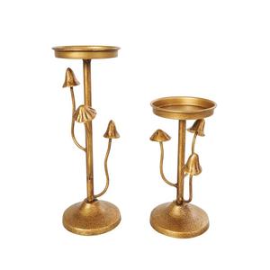 Bougeoir de table en métal doré et fer poli pour mariage et maison Bougeoir décoratif de qualité exclusive - Product Image 3