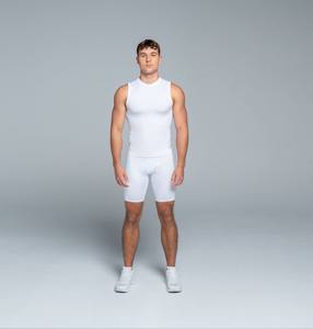 Maillot de cyclisme imprimé léger pour hommes sans manches Rashguard respirant Fitness Activewear Workout Bike Riding Apparel - Product Image 5