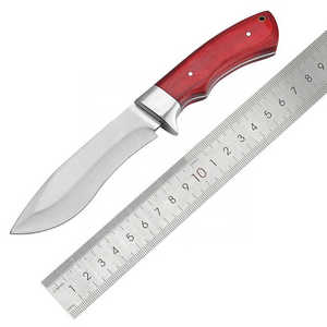 Custom Hot Selling Multipurpose Bowie <b>Knife</b> with Wooden Handle Hunting Camping Knifes - Product Image 3