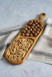 Plateau de service à cinq trous en bois de qualité supérieure 100% - Product Image 5