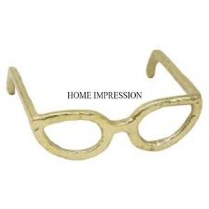 Gafas de Sol de metal resistentes chapadas en oro Escultura de diseñador Decoración de mesa de hogar y hotel y centro de mesa al precio más bajo - Product Image 3