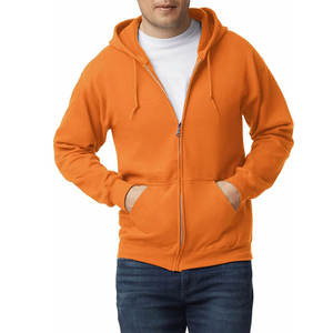 Sweat à capuche avec fermeture éclair pour hommes, sweat-shirt d'hiver en coton et polyester, vente en gros sur mesure de haute qualité - Product Image 4