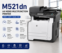 Imprimante multifonction monochrome A4 reconditionnée M521dn, 40 ppm, ADF recto-verso, copieur réseau, scanner, fax, machine de bureau, toner séparé, CN