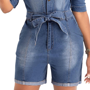 Camisa vaquera para mujer con cierre de botones y dobladillo curvo, camisa vaquera para mujer adecuada para actividades casuales diarias, camisa vaquera para mujer - Product Image 3