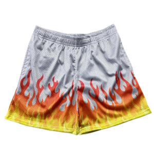 Venta al por mayor OEM logotipo personalizado sublimación Baloncesto de secado rápido E pantalones cortos de malla para hombres verano playa baloncesto pantalones cortos para hombres - Product Image 5