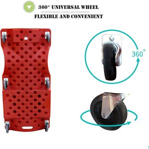 <span class=keywords><strong>Planche</strong></span> de <span class=keywords><strong>mécanicien</strong></span> automobile en PEHD épaissi rouge 40"/36" certifiée CE pour réparation et entretien automobile - Product Image 6