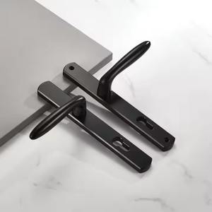 Ensemble de poignées de porte noires modernes au design minimaliste, idéales pour les portes intérieures, les chambres, les bureaux et les rénovations domiciliaires d'Inde - Product Image 5